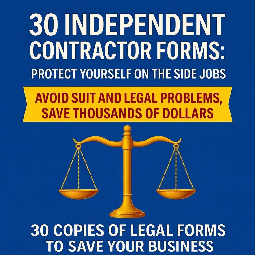 Independent Contractor Form: Protect Yourself on Your Side Jobs